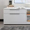 close up shot of lateral file cabinet 