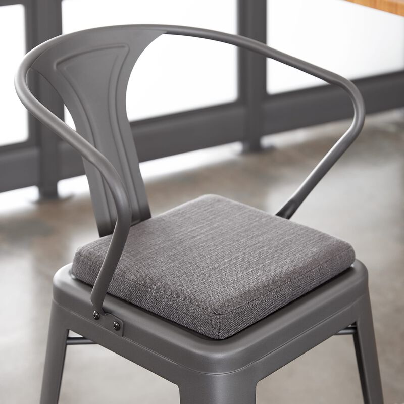 Metal Conference Chair in Slate seen from above image number null