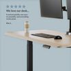 kim l. states we love our desk it arrived quickly was easy to assemble and everything works great with a five star rating with desk showing