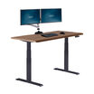 Electric Standing Desk 60x30 walnut in raised position
