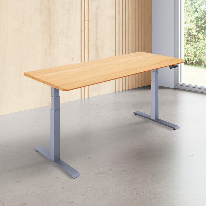 Solid Wood Electric Standing Desk 72x30 image number 0