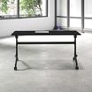 flip top table 6 foot in black open space