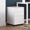 white essential file cabinet in office setting
