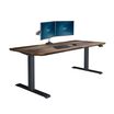 Electric standing desk 72x30 on white background