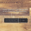 center opening for cable management or Vari's power hub sold seperately