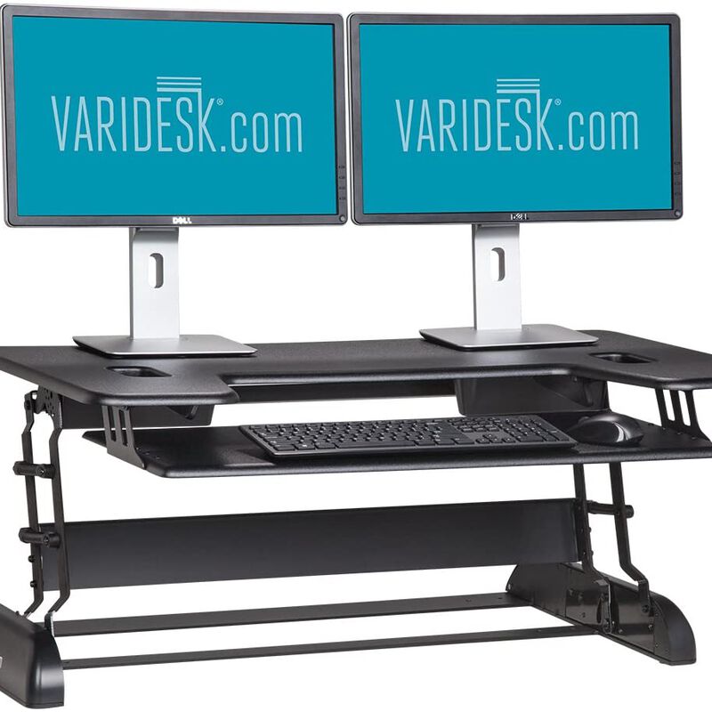 varidesk cube plus 40 black raised image number null