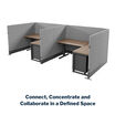connect, concentrate and collaborate in a defined space with new quickflex cubes