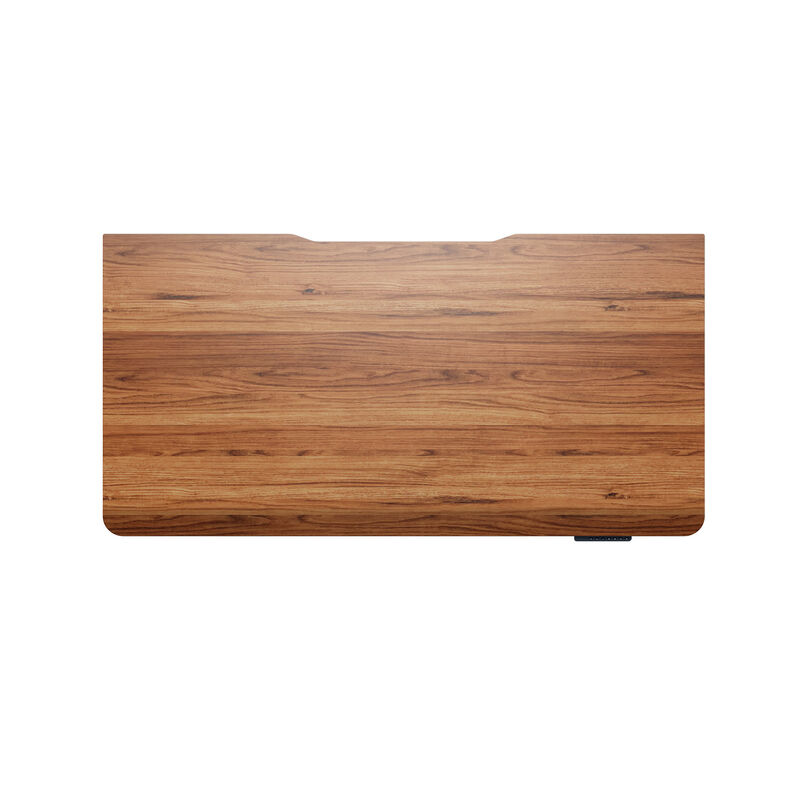 overhead view of a heritage walnut wood desktop image number null