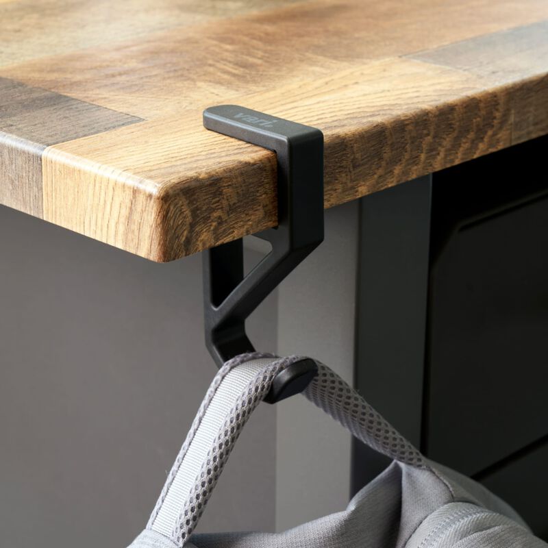 desk hook installed on the side of a desk image number null