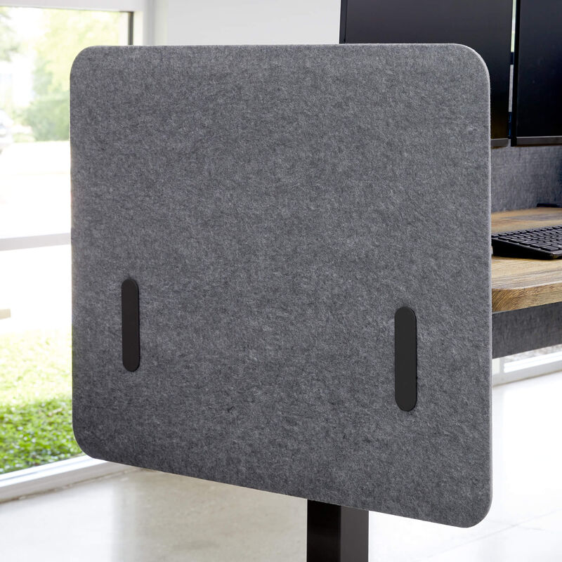 Vari privacy and modesty felt panel 30 close up view in office view image number null