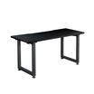 vari table 60 by 24 in black 