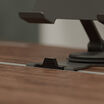 close up view of the base of the tablet stand