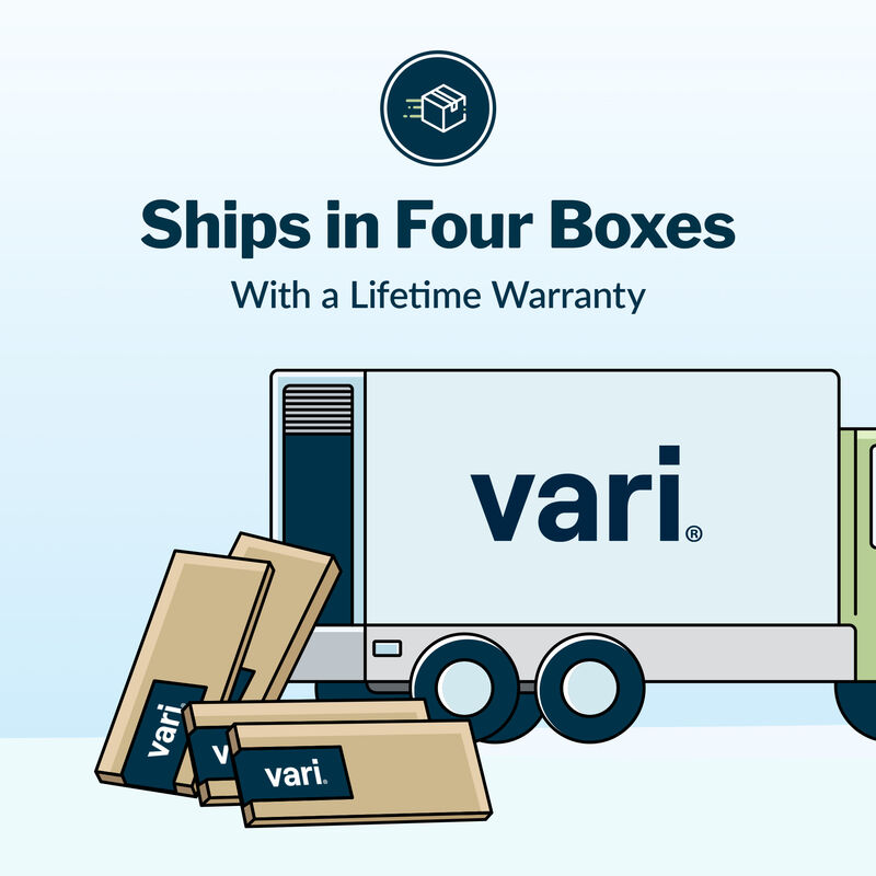 ships in four boxes with a lifetime warranty image number null