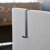 cube hook hanging on a panel