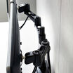 Overhead view of Dual-Monitor Arm 180&deg; Black