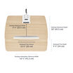 varidesk electric single monitor converter in light wood has a desktop minimum depth of 9.25 inches and a desktop maximum depth of 18 inches with a keyboard tray depth of 9.5 inches and a desktop indentation minimum width of 16.25 inches