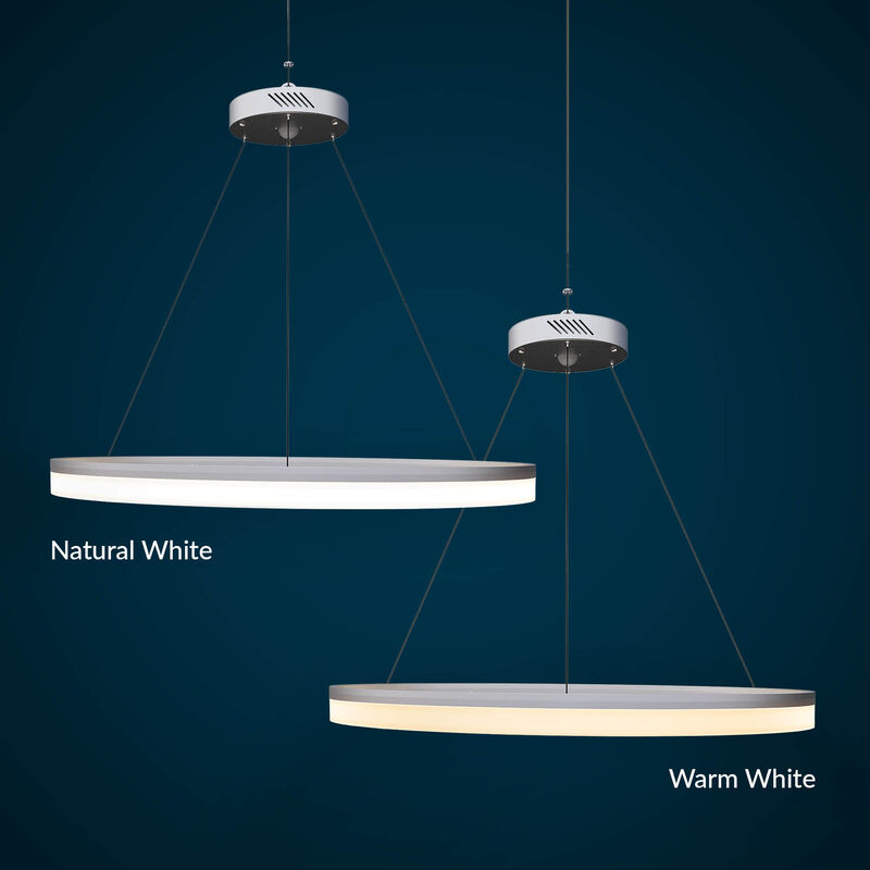 color comparison of natural white and and warm white halo lights on blue background image number null