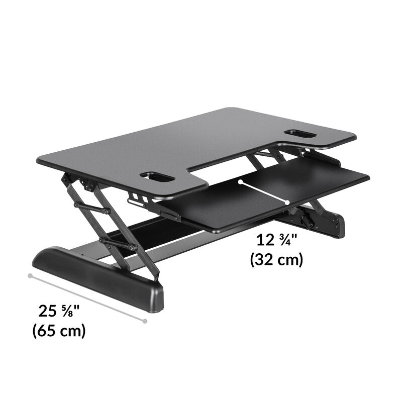 VariDesk Tall 40 Black base is 25.6 inches deep image number null