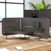 corner accessory panel for desk storage