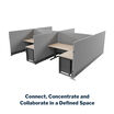 connect, concentrate and collaborate in a defined space with new quickflex cubes