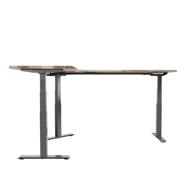 side view of an l shape electric standing desk  image number null
