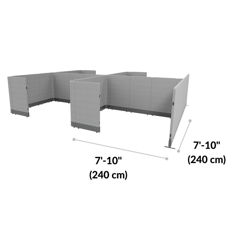 quickflex cubes elevated four pack with measurements image number null