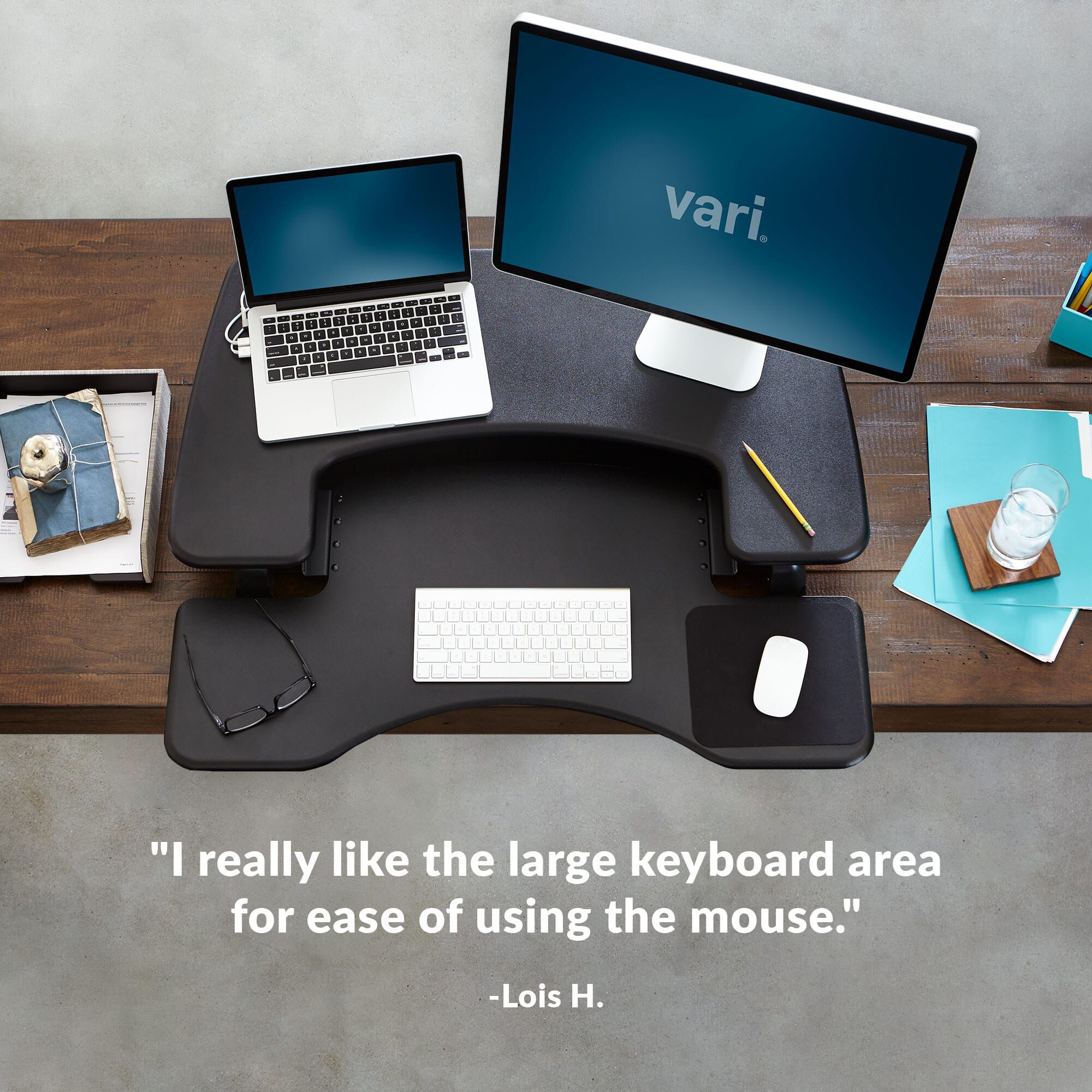 ⭐︎ VariDesk® Pro Plus™ 36 | Adjustable Height Desk Converters | Vari®