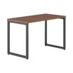 angle view of walnut table