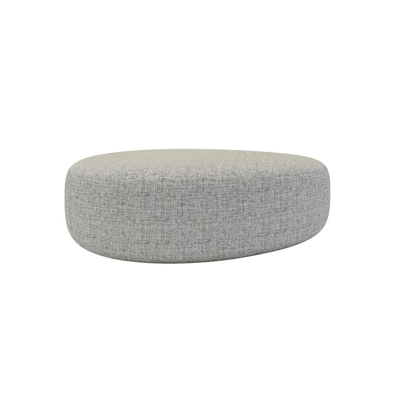 light grey large ottoman image number null