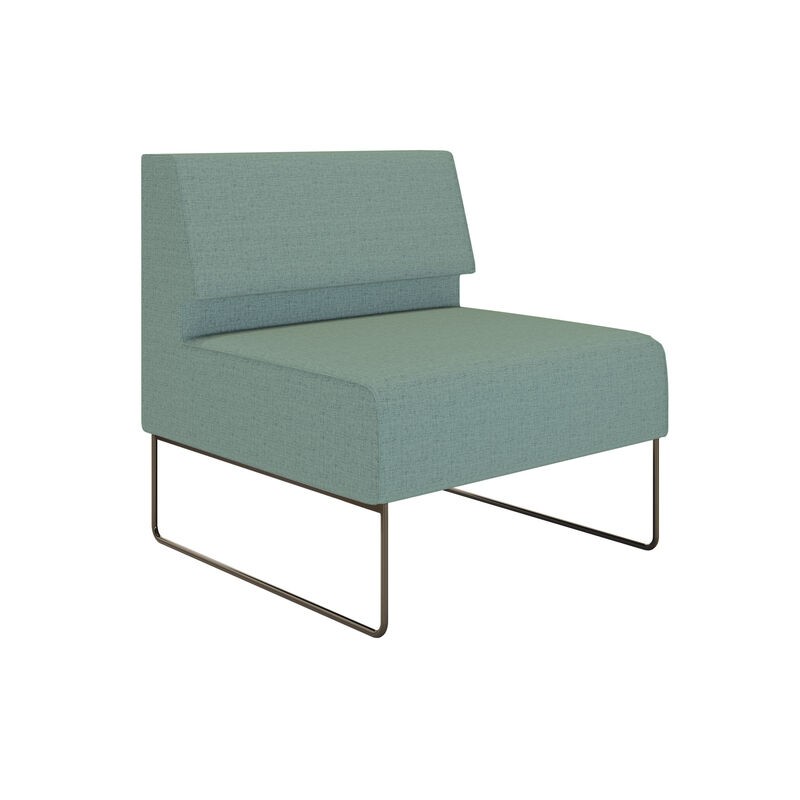 armless seat on white background image number null