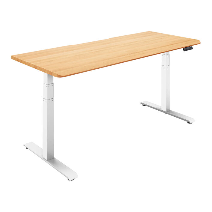 Solid Wood Electric Standing Desk 72x30 image number 1