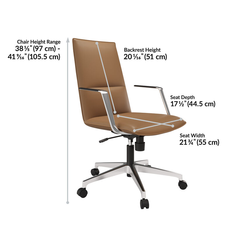 high back summit chair has a back height range of 38 in to 41 inches image number null
