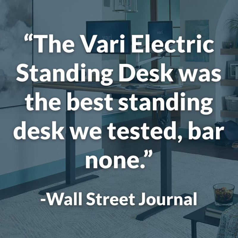 the Vari electric standing desk was the best standing desk we tested, bar none. - wall street journal image number null