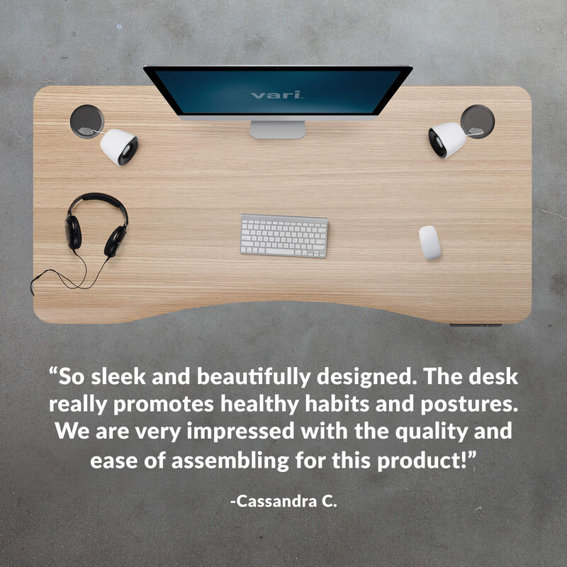 Colin quoted the desk was easy to assemble and the build quality is excellent the curved edge makes it a lot more ergonomic than flat edged desks image number null