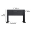 power beam is 48 inches wide and 28 inches tall 
