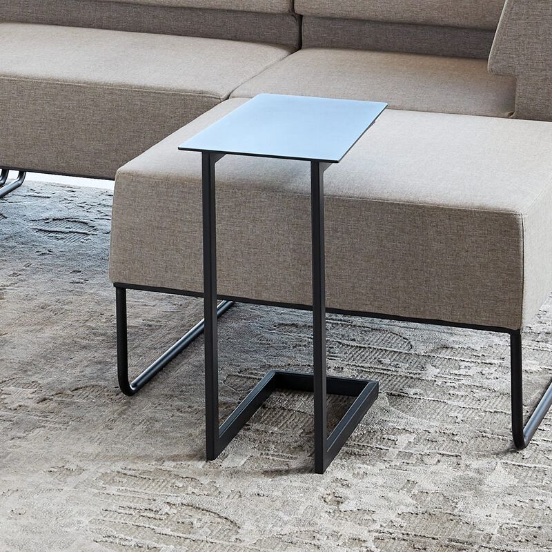 laptop side table tucked into sectional sofa image number null