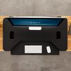 Overhead view of VariDesk&reg; Cube Plus&reg; 40 Black