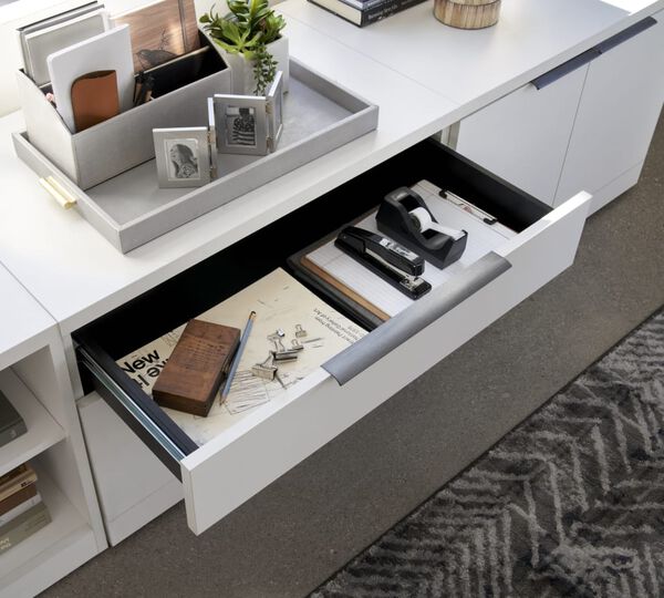 open cabinet drawer