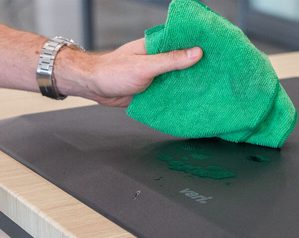 professional stands on mat and exhibits the support offered by it