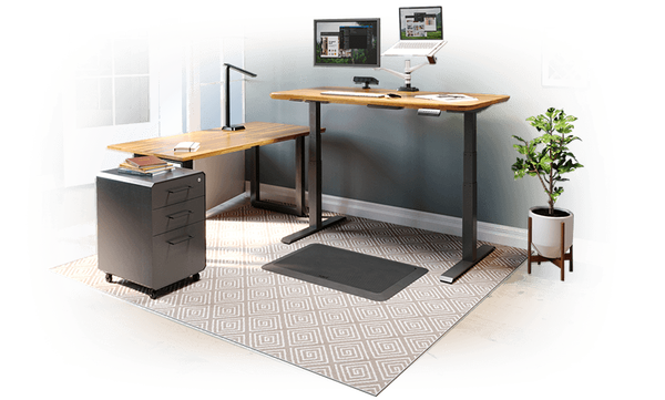 private office setup with vari products