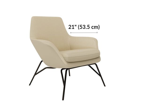 arm chair arm rest is 21 inches long