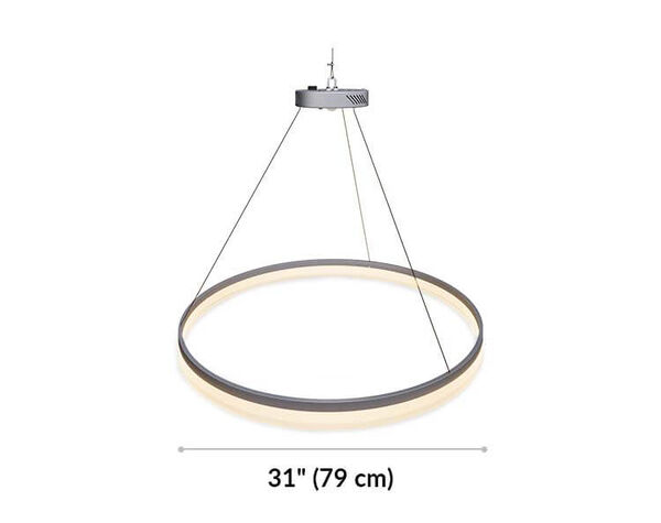 halo pendant 31 inch has a 31 inch diameter