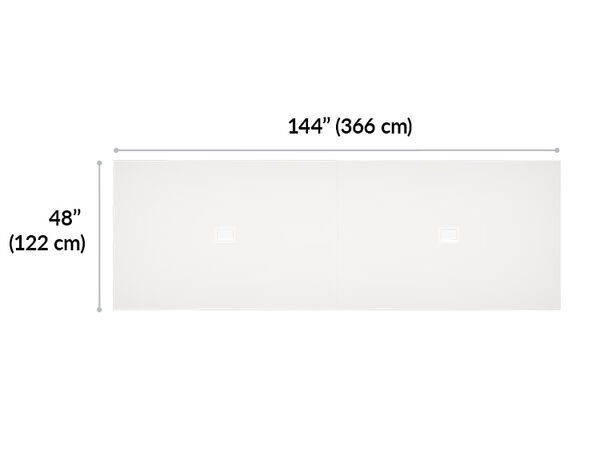 executive conference table is 144 inches long