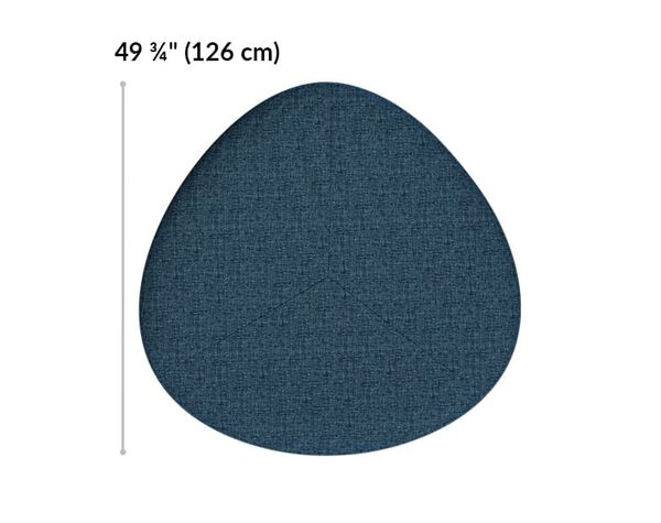 large ottoman is 49 and 3 quarter inches long