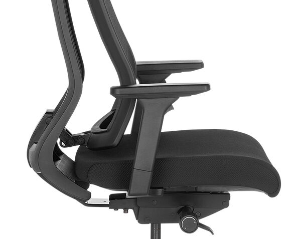 Adjustable Vari task chair with headrest lumbar support