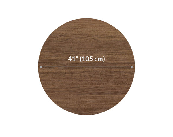 the standing round table top is forty one inches in diameter