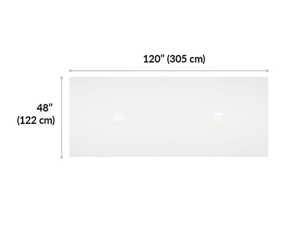 executive conference table is 120 inches long