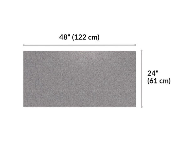 beam privacy panel is 48 inches long and 24 inches tall