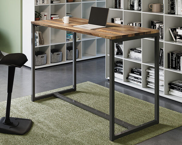 Standing Work Table used as a workspace