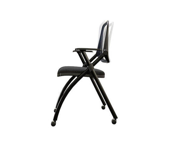 nesting training chair on white background showing back pivot